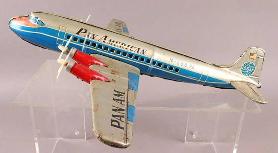 Pan Am Tin Litho Plane Japan: Pan Am Tin Litho Plane Japan, 13 inches