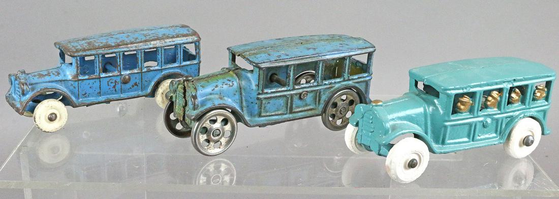 Arcade, Kilgore, Hubley Bus Cast Iron Lot (1 of 2)