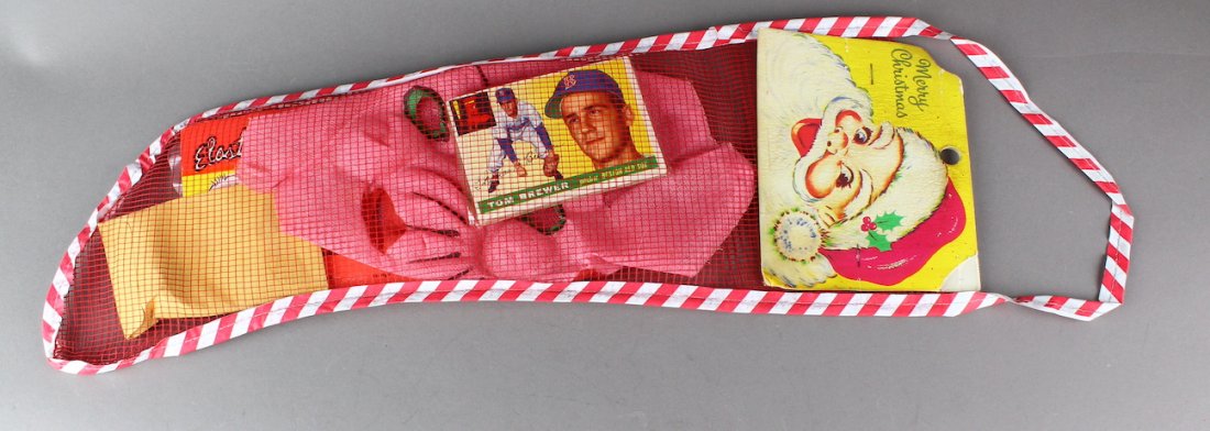 1955 Topps Mint Baseball Cards in Original Xmas Stocking 12+ (1 of 6)