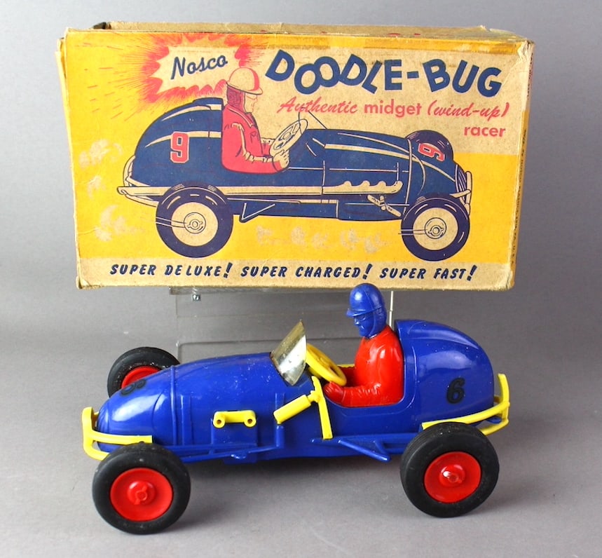 Nosco Midget Racer Doodle Bug Wind Up In Box (1 of 4)
