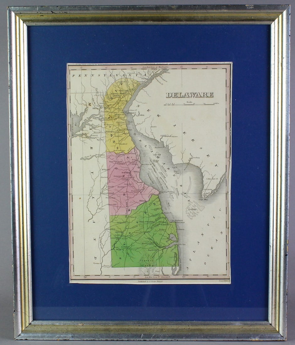 2 Maps of Delaware by Finley of Philadelphia & Lucas (1 of 4)