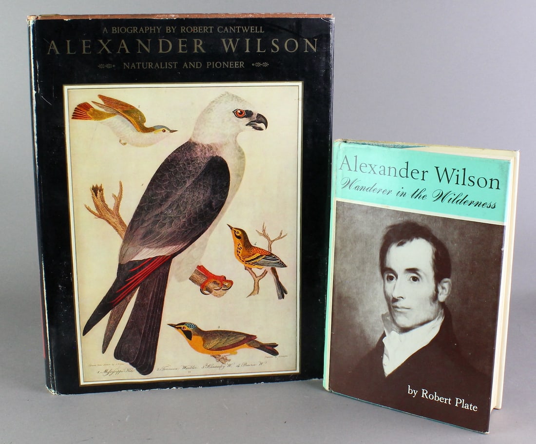 Biography Books On Alexander Wilson: Alexander Wilson a Biography by Robert Cantwell, Naturalist and Pioneer and Alexander Wilson Wanderer in the Wilderness by Robert Plate. Definitive biographies out of print about the great naturalist