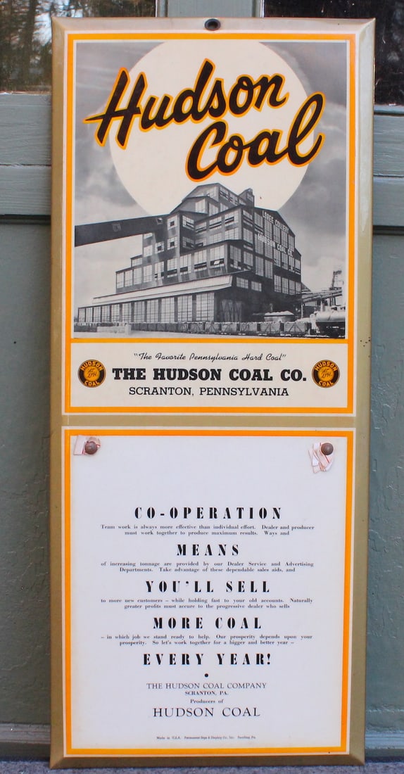 Hudson Coal Co Sign with Coal Plant Scranton PA (1 of 2)