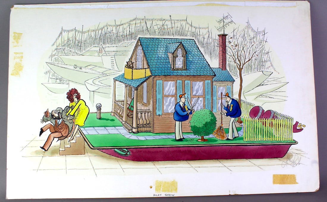 Arnold Roth (New Yorker, Playboy) Original Water Color (1 of 3)