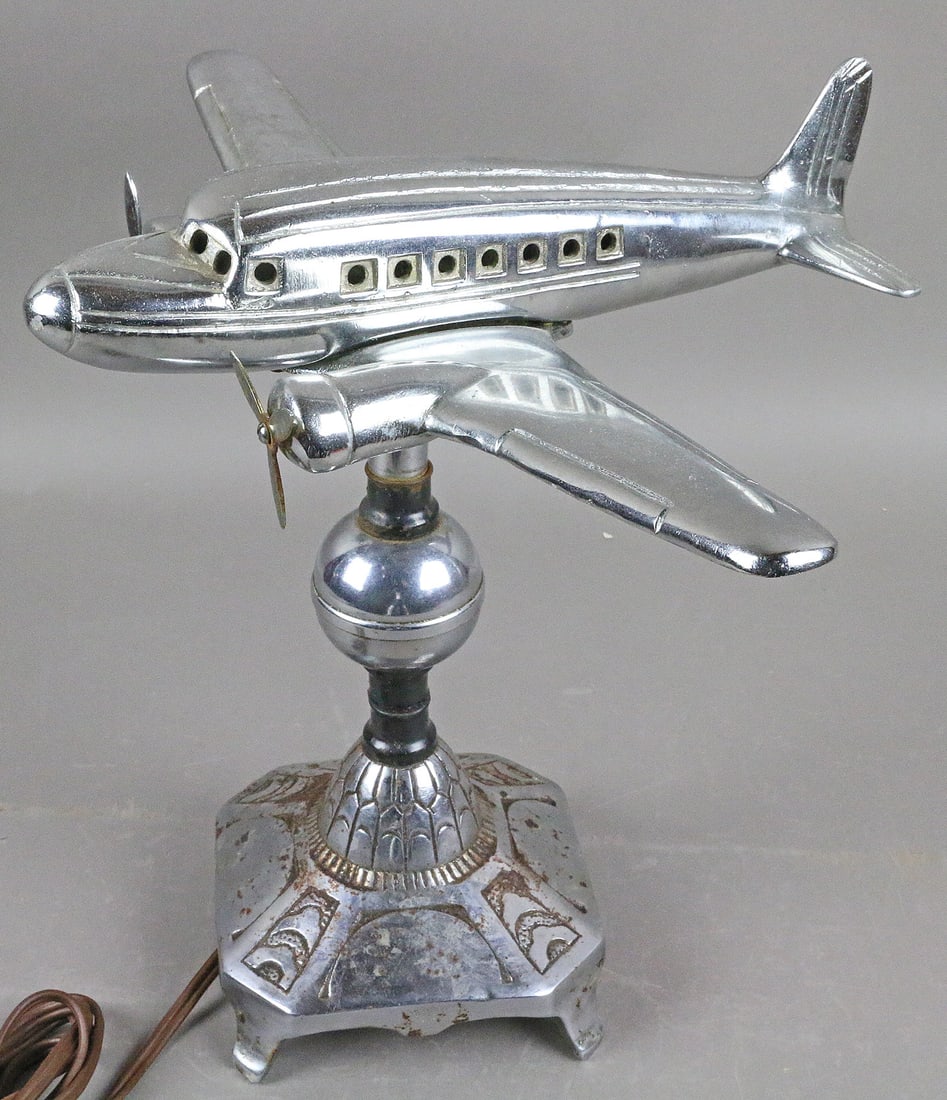 DC3 Plane Lamp 1930's Light Up (1 of 6)