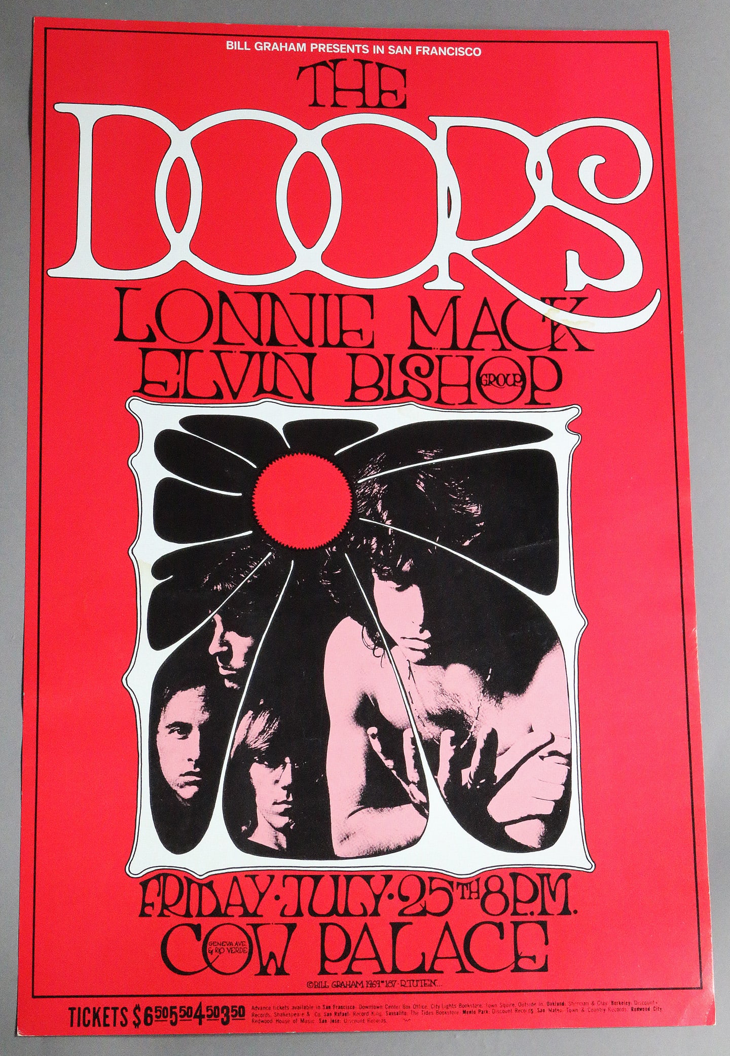 Doors BG187 Cow Palace Poster 2nd Print Poster: Doors BG187 Cow Palace Poster 2nd Print Poster