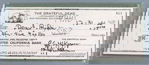 1966 Grateful Dead Pig Pen Signed Check
