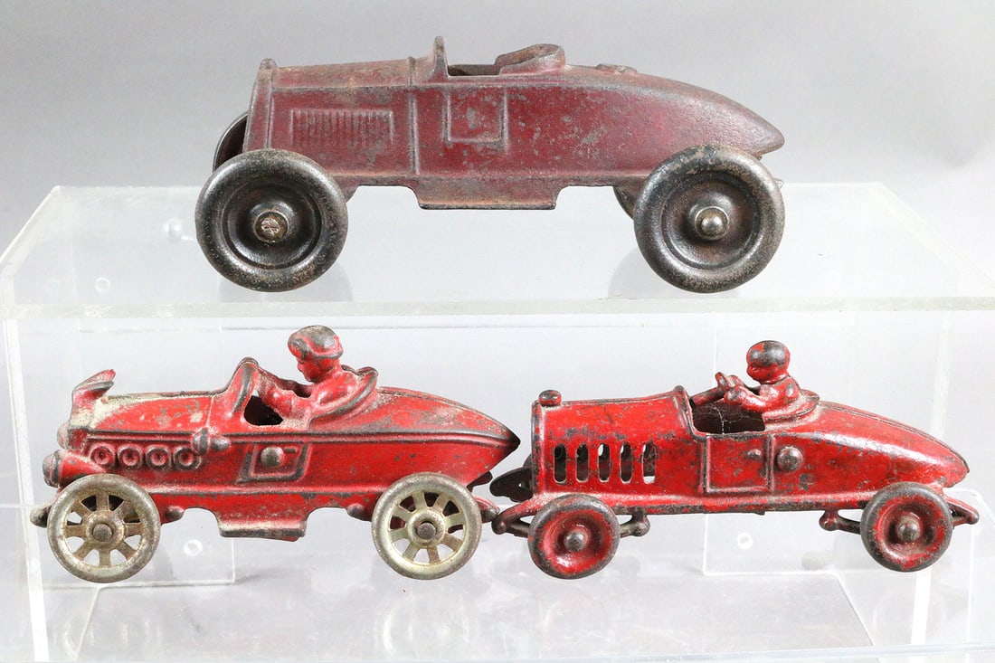 Kenton Champion Cast Iron Boat Tail Racer Lot (1 of 2)