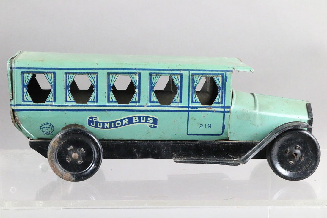 J Chein Junior Tin Litho Bus  9 inches (1 of 3)