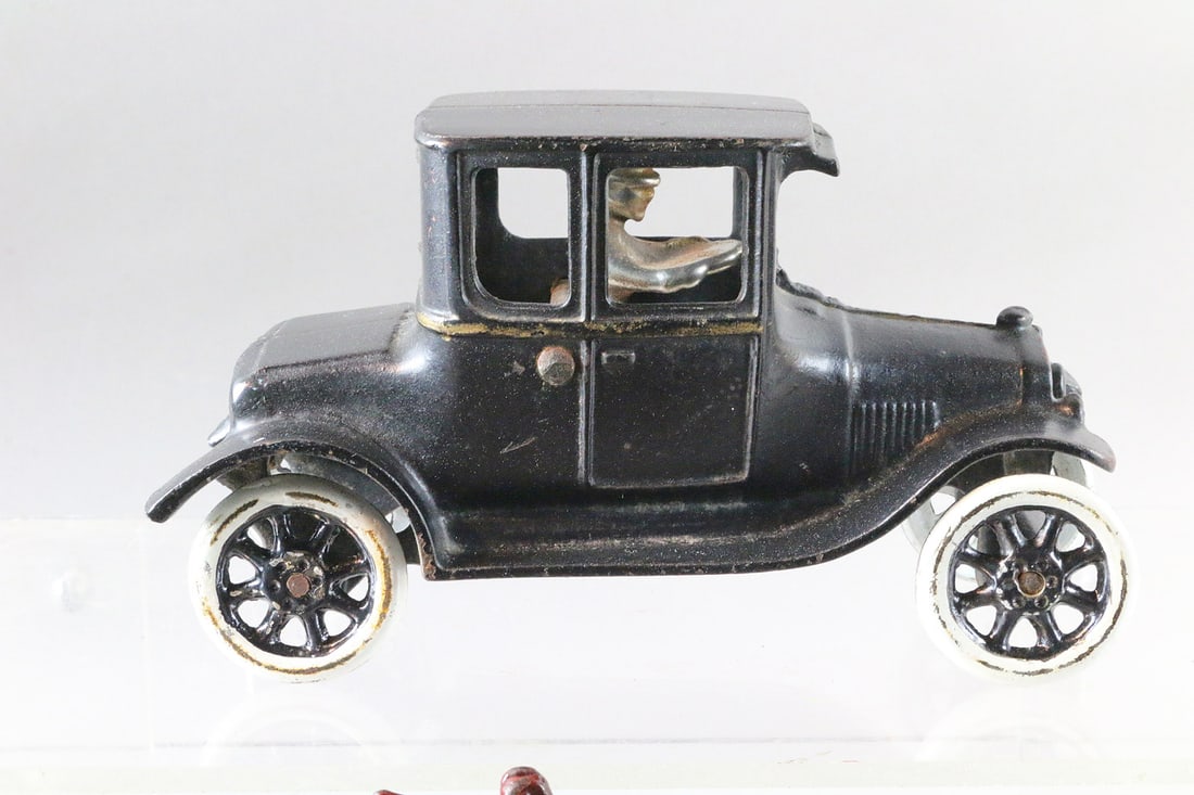 Arcade Model A Cast Iron Coupe & Ladder Truck Lot (1 of 3)