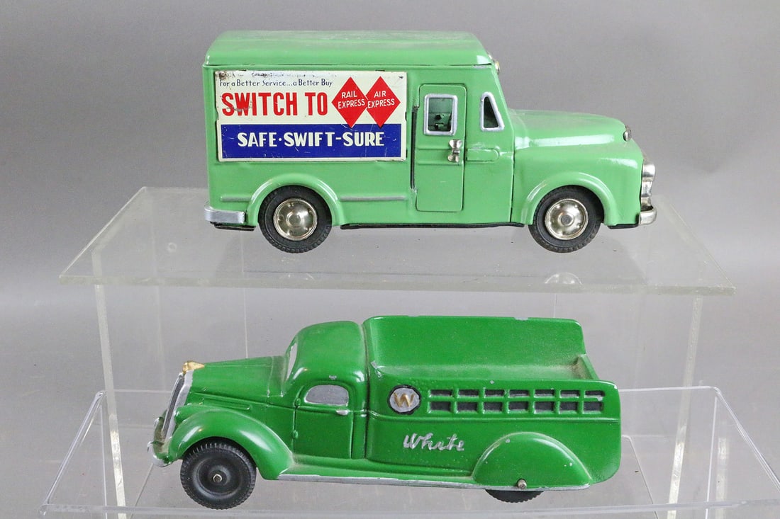 National Products White Truck  & Japan Tin REA Truck (1 of 3)