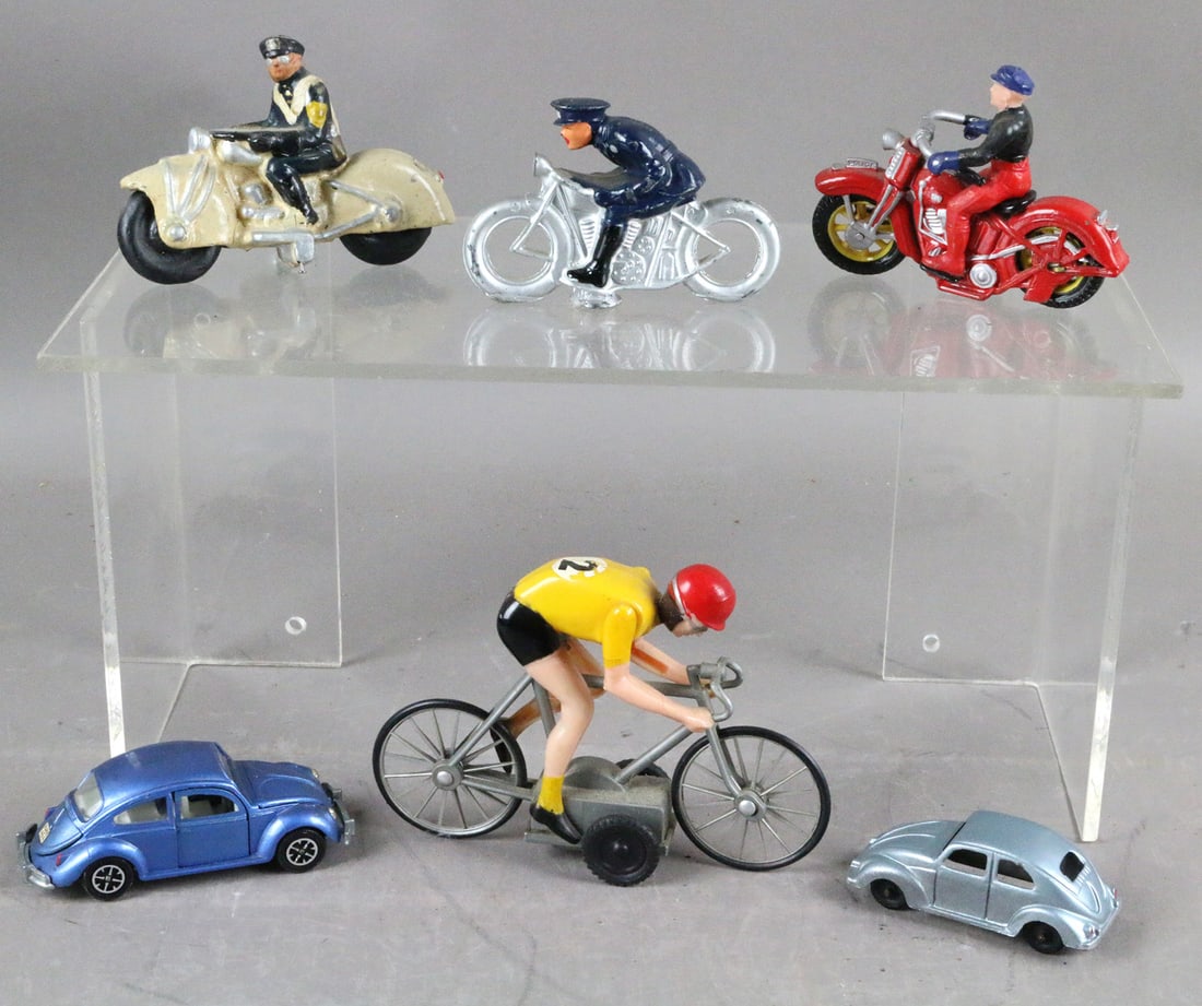 Antique Toy Motorcycle Lot Slush Plastic (1 of 2)