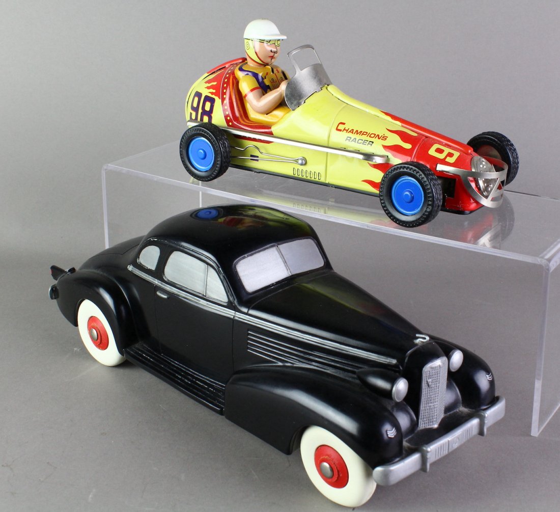 Tin Champion Indy Race Car & Large Aluminum Coupe (1 of 5)
