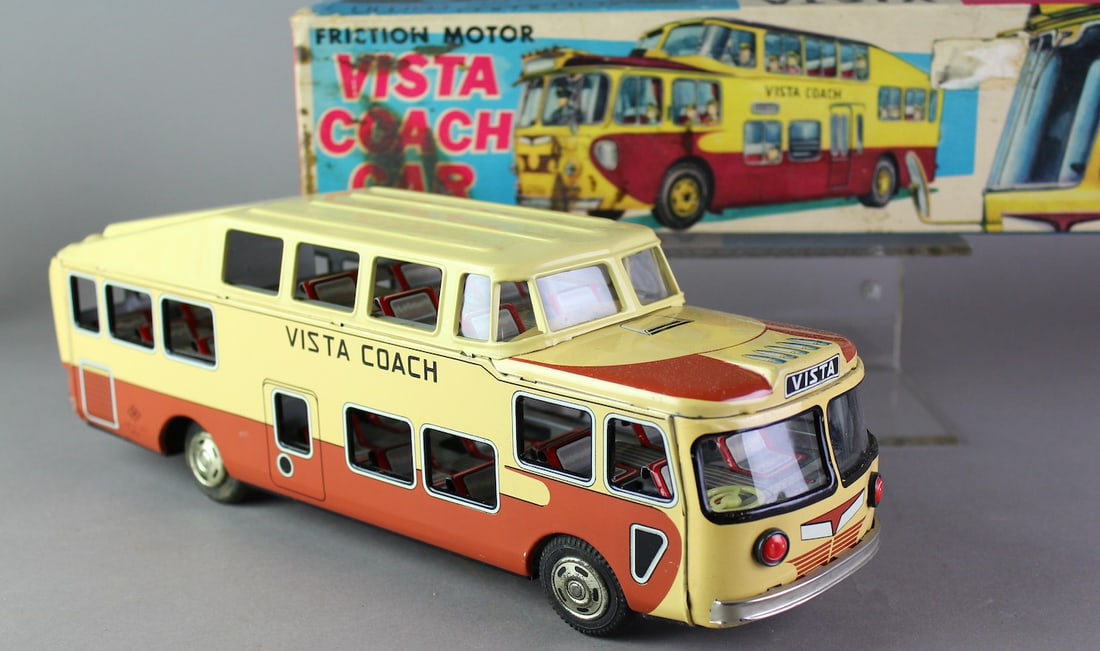 Japan Tin Vista Coach Bus in Box (1 of 4)