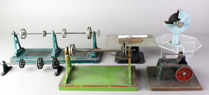 Marklin Table Saw, Grinder, Pulleys & Hess Dynamo: Live Steam toys. Marklin Table Saw, Grinder wheel, Marklin and Bing Pulley Drives & Hess Hammer Dynamo.