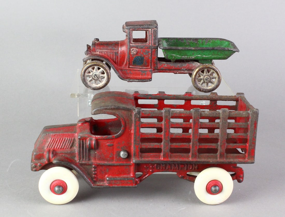 Champion Stake Truck & Arcade Dump Truck (1 of 3)
