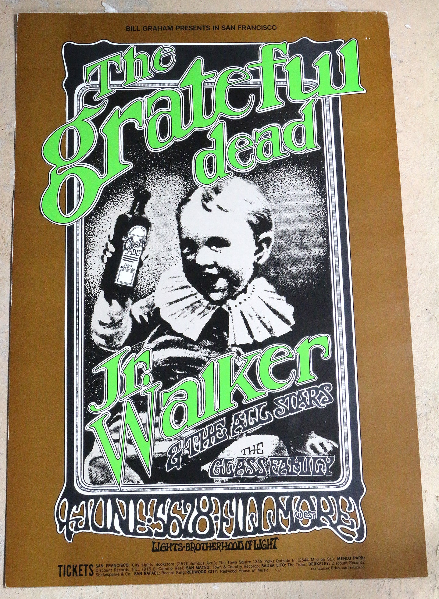 Grateful Dead Jr Walker Poster BG 176 2nd Print (1 of 5)