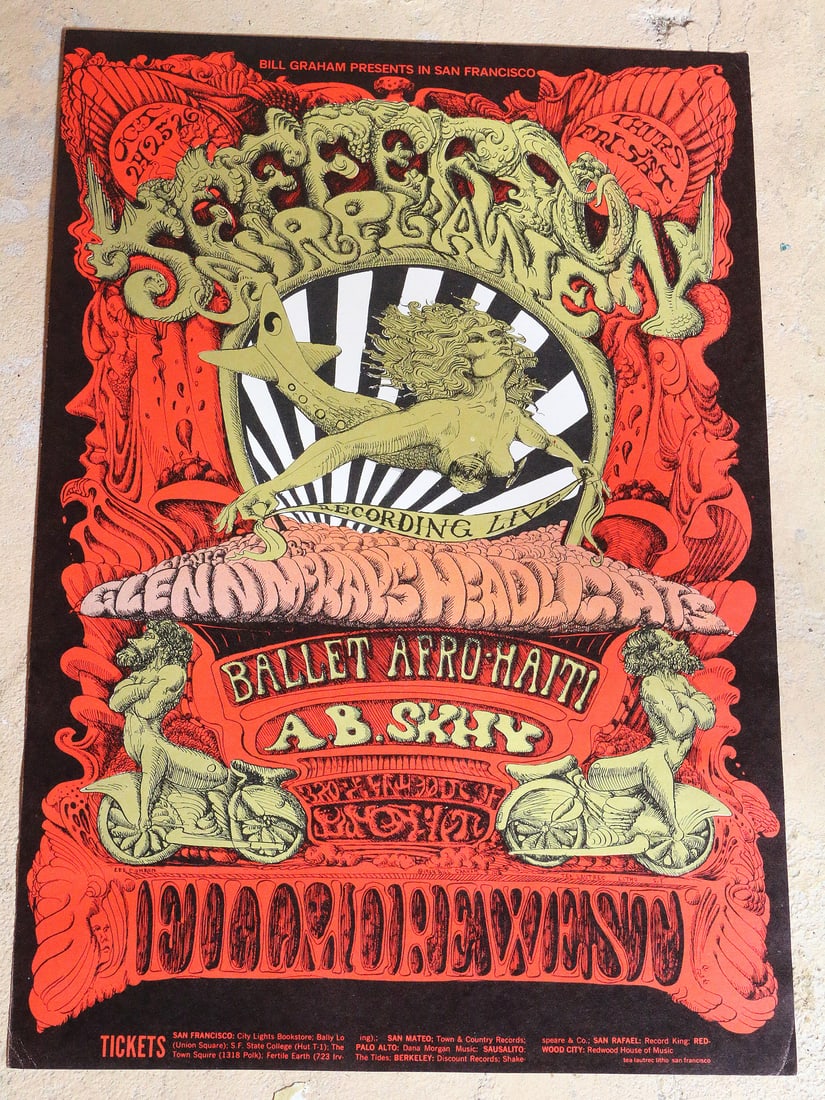 Jefferson Airplane Poster BG148 Lee Conklin 1st Print (1 of 7)