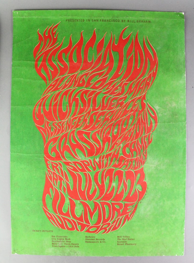 Bill Graham Fillmore Poster Association, Quicksilver, Grass Roots (1 of 3)