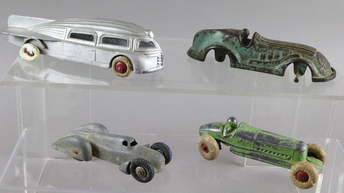 Arcade Manoil Cast Iron Slush Race Car Lot (1 of 2)