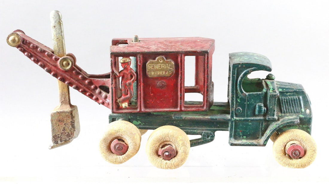 Hubley General Construction Digger Cast Iron: Hubley General Construction Digger Cast Iron 8 inches