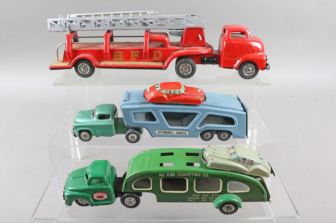 Japan Car Carrier Lot Tin Litho: Japan Car Carrier Lot Tin Litho