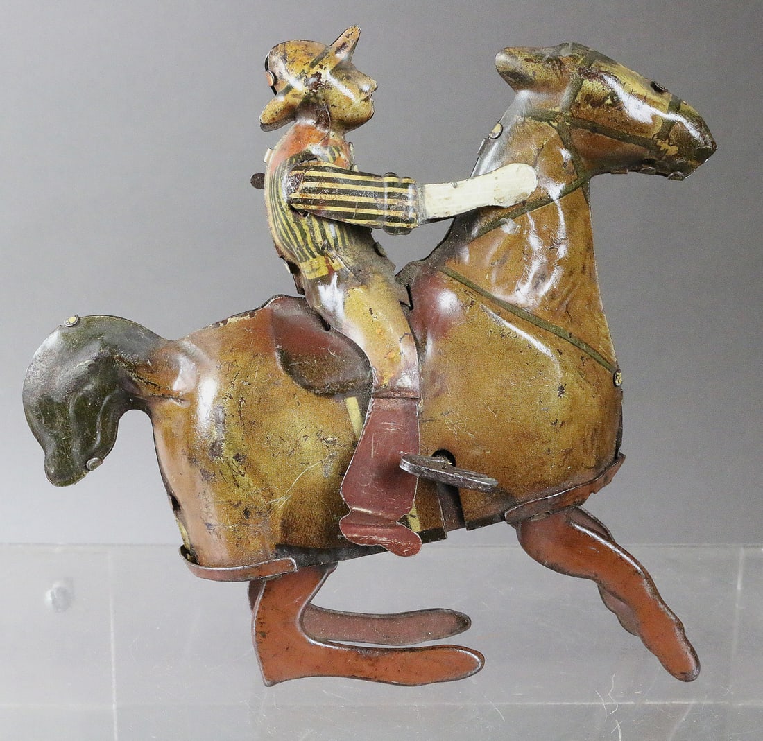 Guntherman German Bucking Bronco Tin Wind Up: Guntherman German Bucking Bronco Tin Wind Up 6 inches