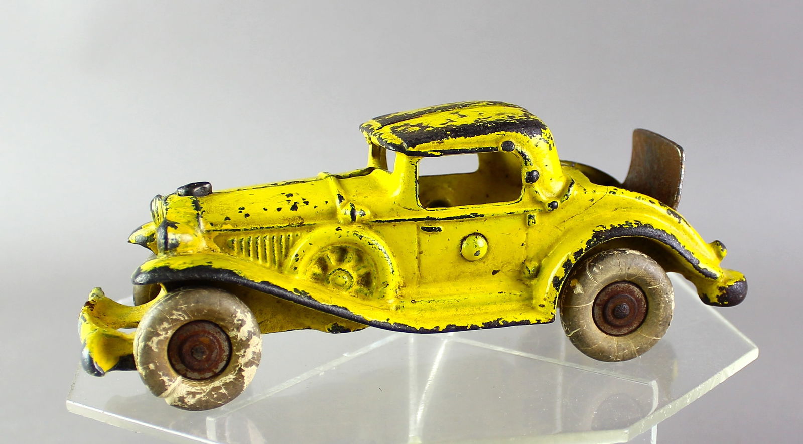 A.C. Williams Rumble Seat Coupe: A.C. Williams cast iron Rumble Seat Coupe. 6 1/4 inches long.