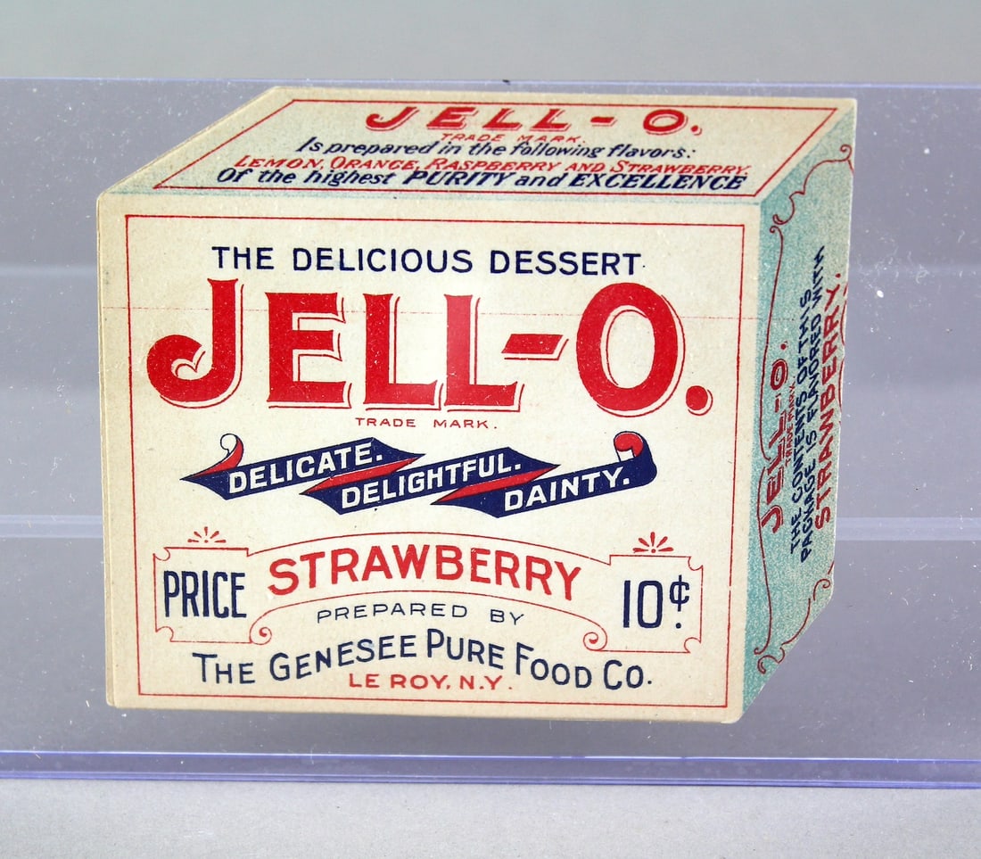 1890s Jell-O Trade Card Near Mint: 1890s Jell-O Trade Card Near Mint.