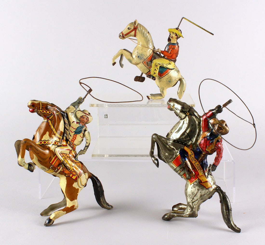 Marx & German Tin Cowboys with Lasso (1 of 4)