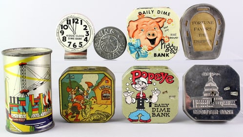 Tin Register Bank Collection Popeye, Piggy Banks