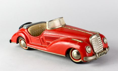 Distler German Tin Wind Up Mercedes Car
