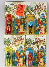 Four 1979 Mattel Flash Gordon Action Figures MINT
