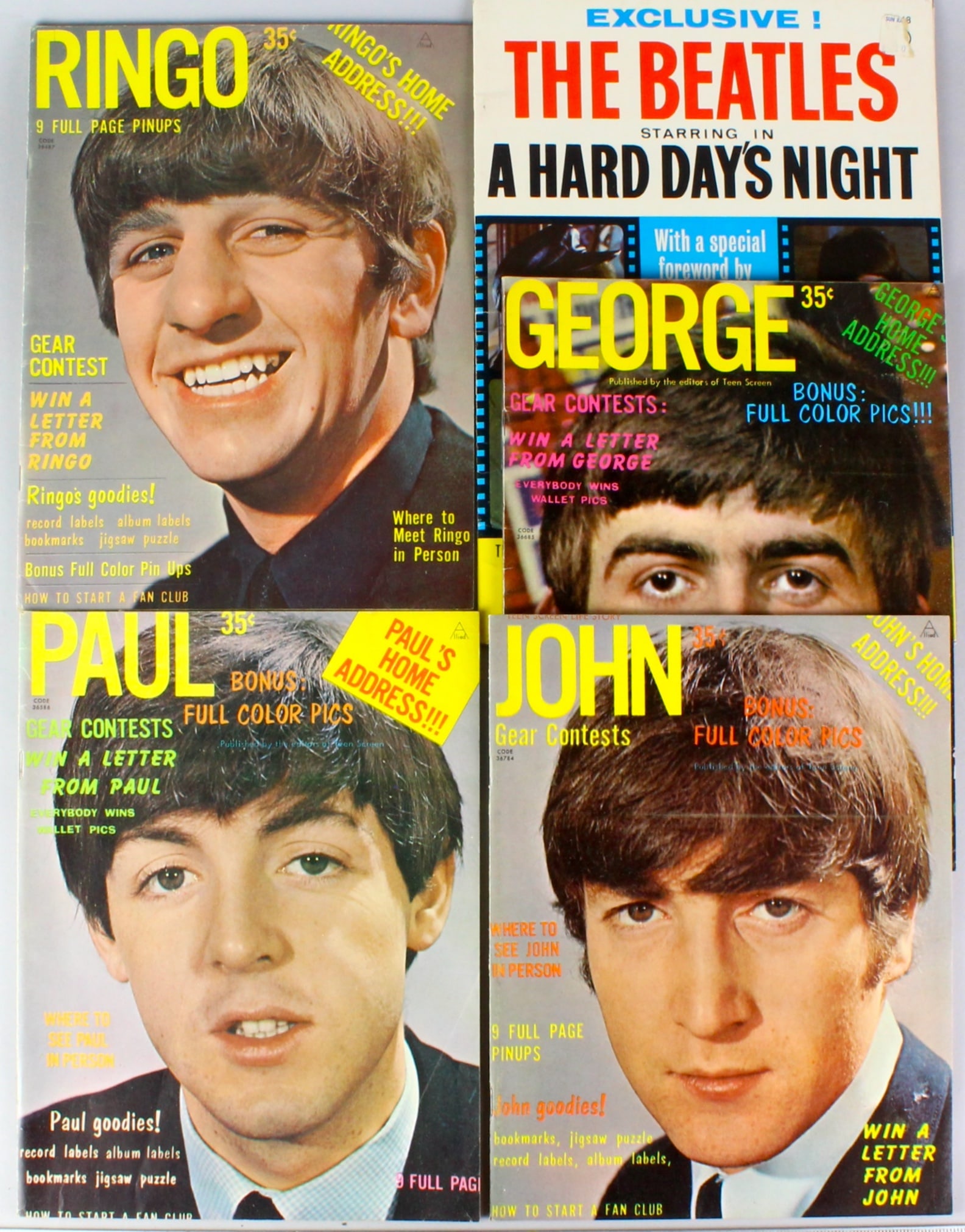 1960s Beatles Fanzines & Hard Days Night (1 of 6)