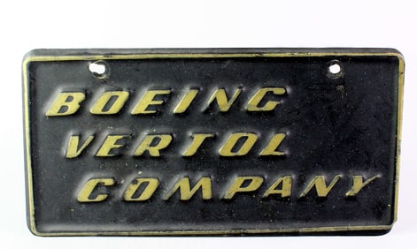 Boeing Vertol Metal Sign