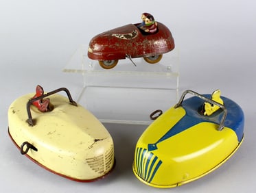 Three Bumper Cars Buffalo Toys & French