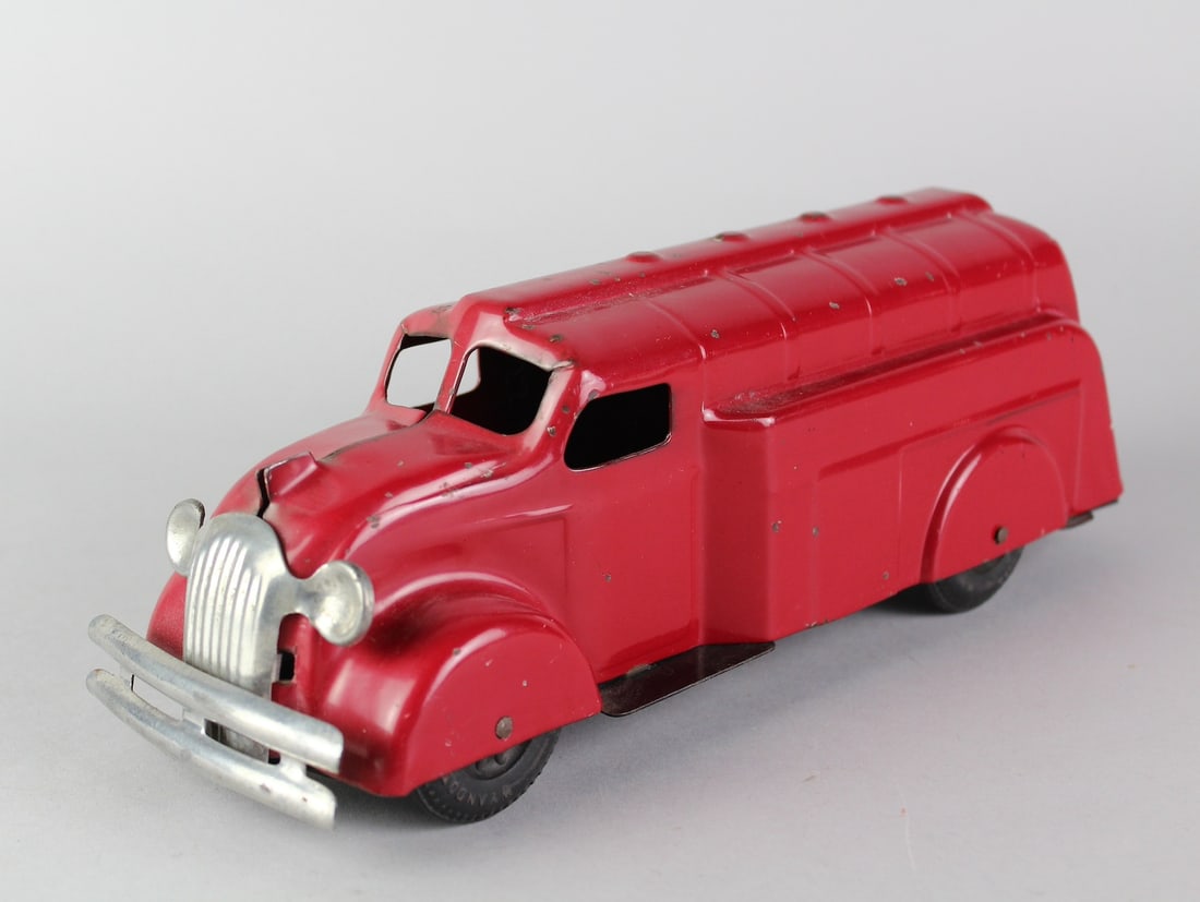 Wyandotte Oil Tanker: Wyandotte Oil Tanker. Excellent original paint 10 1/2 inches long.