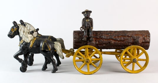 Kenton Cast Iron Log Wagon