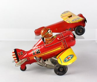 Marx Tin Rollover Airplane & Tin Airplane