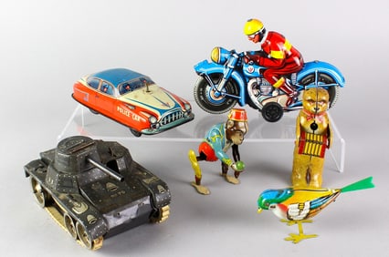 German Tin Toy Lot Gama, Arnold, PN