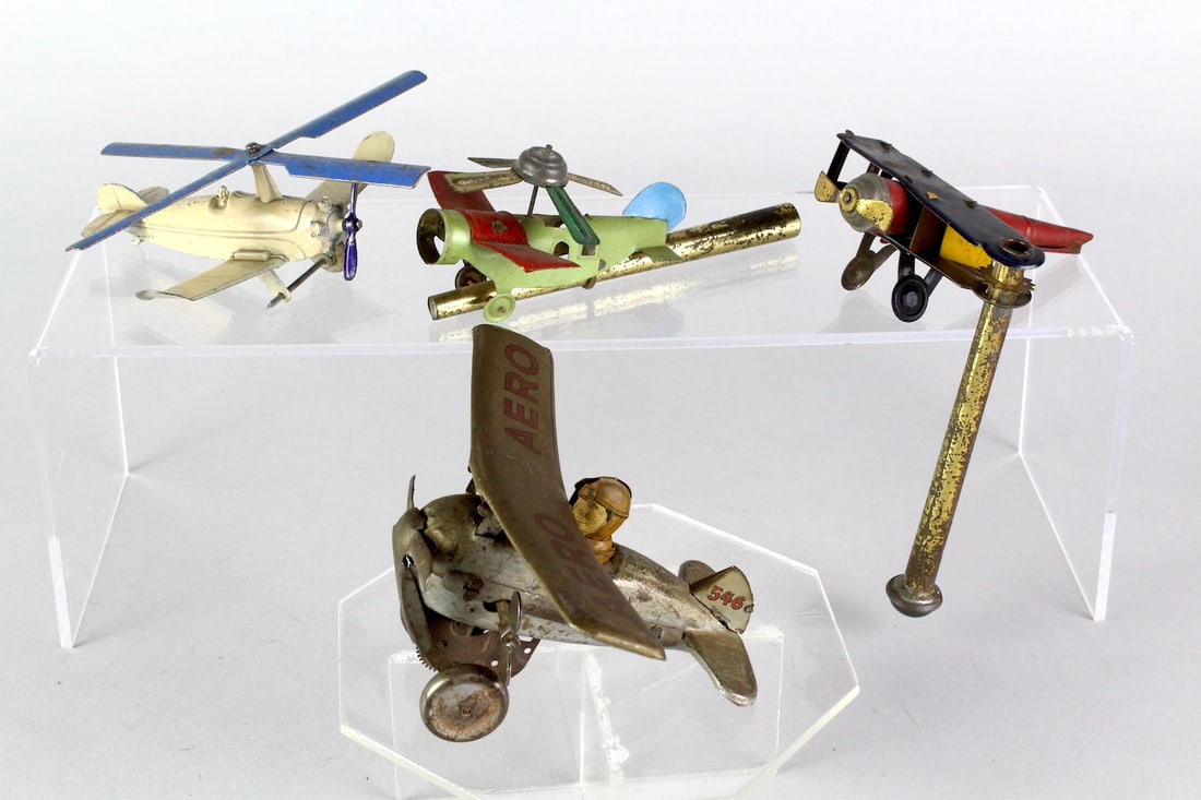German Penny Toy Airplanes & Autogyro & (1 of 4)