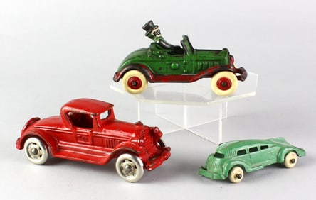 3 Cast Iron Cars