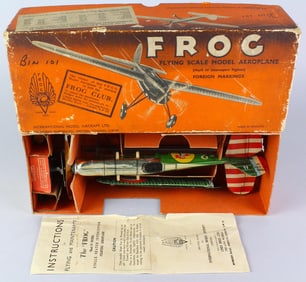 Rare English Frog Model Aeroplane in Box