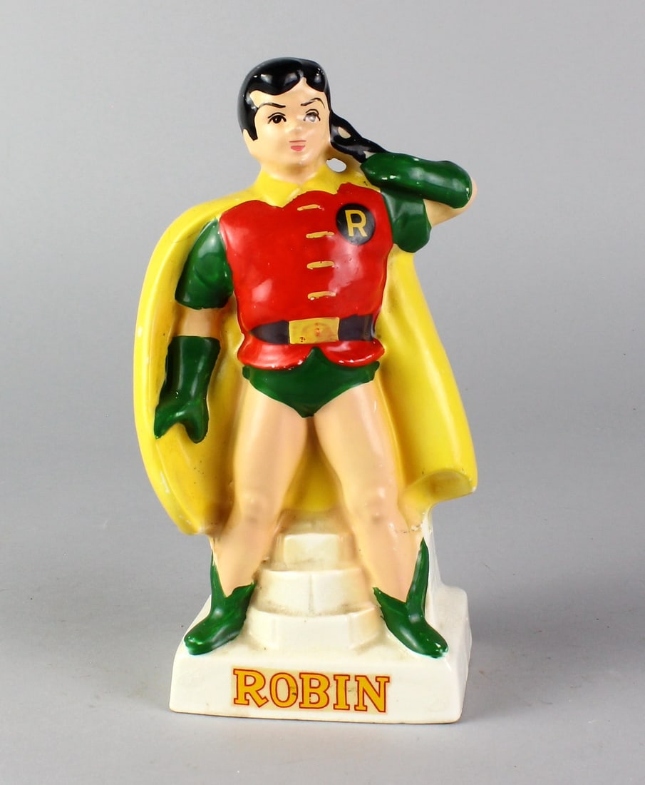 Robin of Batman & Robin Bank: Robin Bank-National Periodical Publications, Made in Japan porcelain.