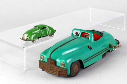 Pair of Minic Tin Wind Up Cars
