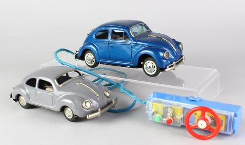 Pair of Japan Tin VW Volkswagens