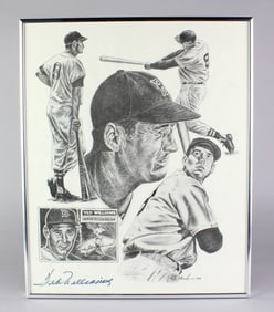 Ted Williams Boston Red Sox Signed Litho