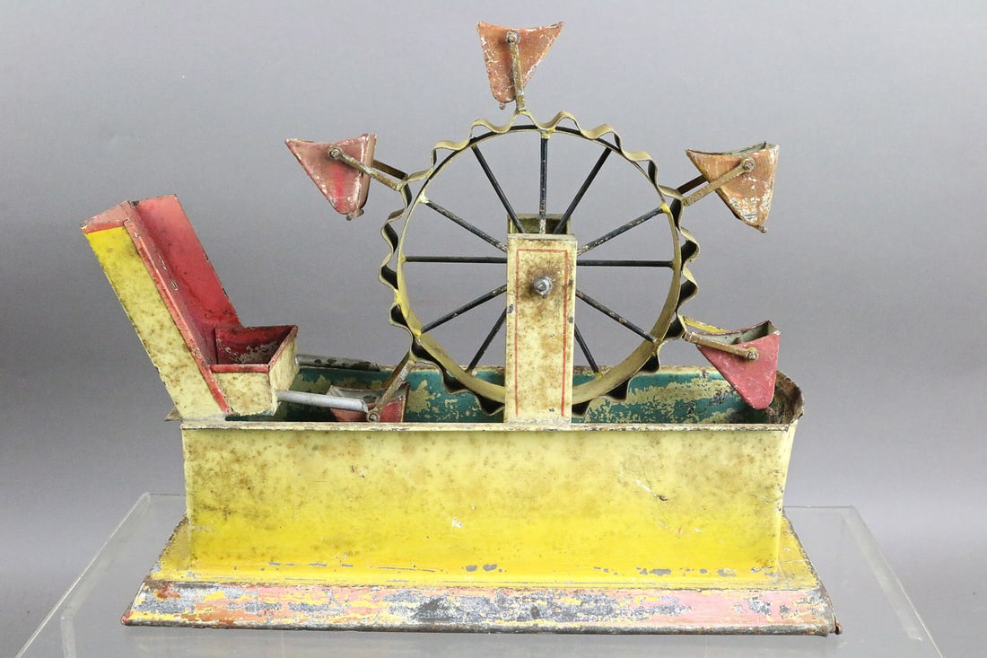 Doll German Tin Litho Water Wheel (1 of 2)