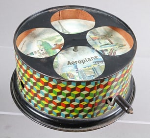 German Transatlantic Aeroplane Wind Up Music Box