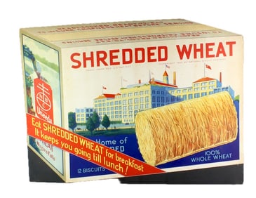 1932 Nabisco Shredded Wheat Advertising Standee